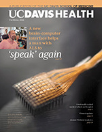 Current cover of UC Davis Health Magazine