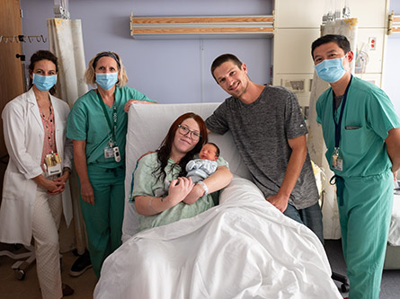 Kayla Price and her care team